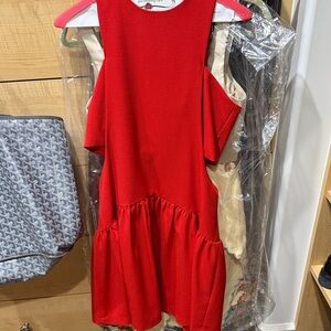 Endless Rose Vibrant Red Ruffled Mini Dress